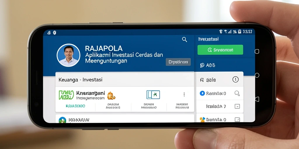 Antarmuka aplikasi RAJAPOLA yang intuitif untuk investasi.