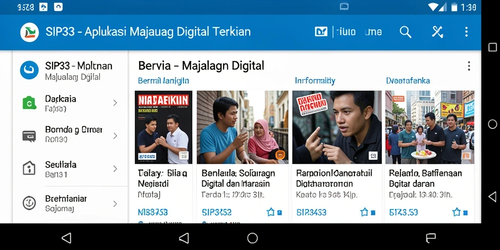 Tampilan antarmuka SIP33 yang modern dan menarik.